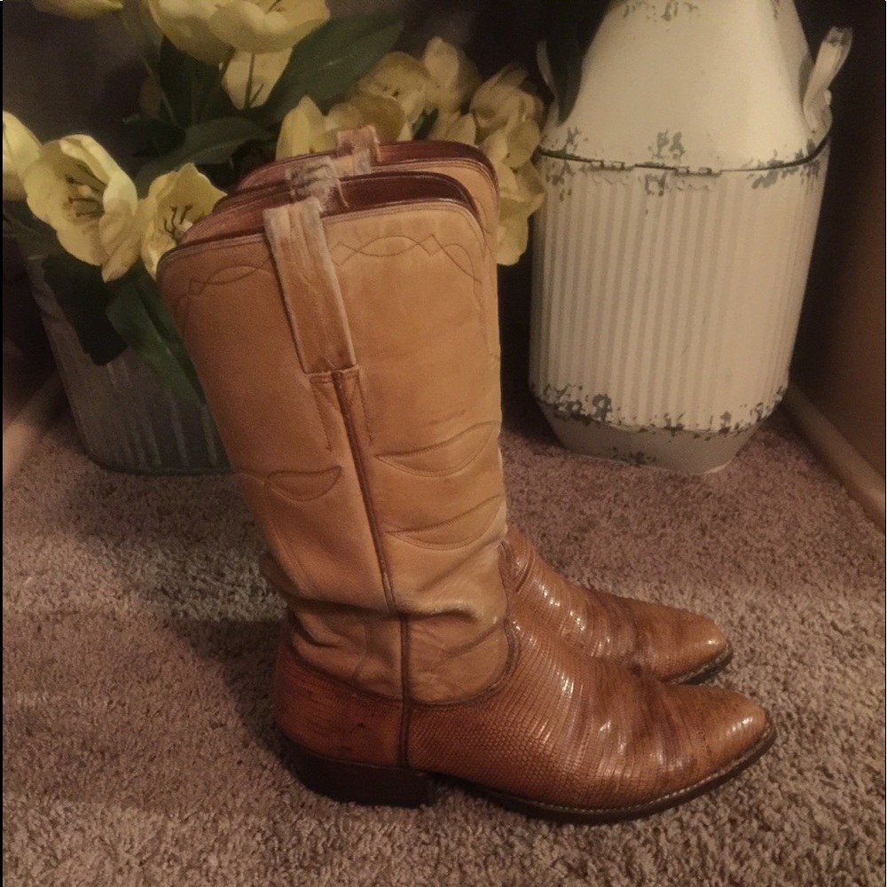 Luchesse lizard skin boots